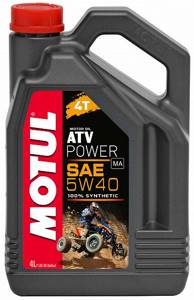 MOTUL ATV POWER 4T 5w40 4л.  100% синтетика для квадроцикл. (масло моторное)